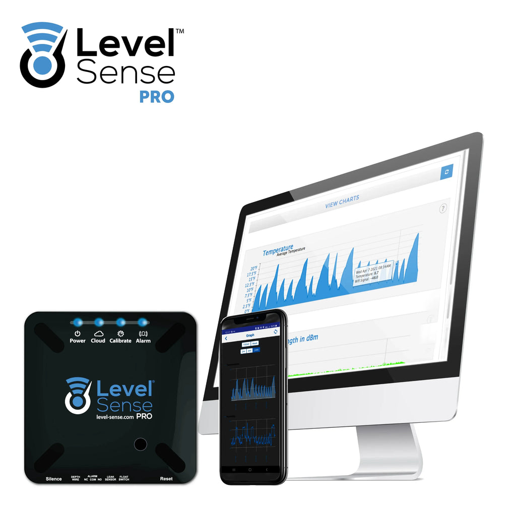 Level Sense PRO- Wi-Fi Enabled Sump Pump; Temperature; Humidity; and Leak Detector