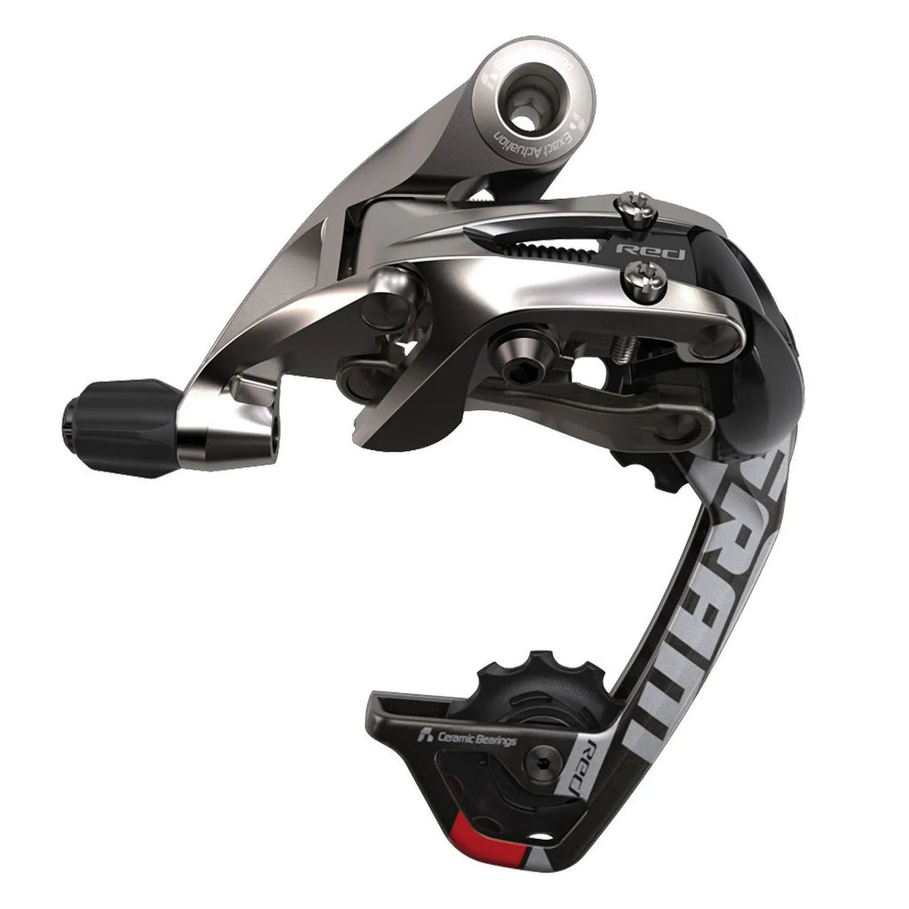 SRAM Red WiFli Rear Derailleur - 10 Speed; Medium Cage; Black/Silver