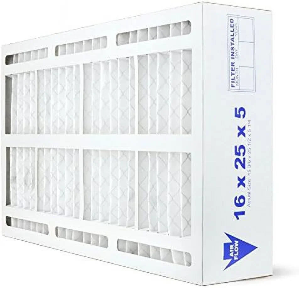 16X25x5 MERV 11 HVAC AC Furnace Air Filter Replacement For Goodman Amana -1056 AMP--1056; Allergy 2-Pack; Made In The