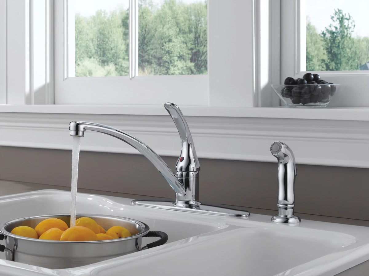 Delta Foundations® Single Handle Kitchen Faucet with Paint