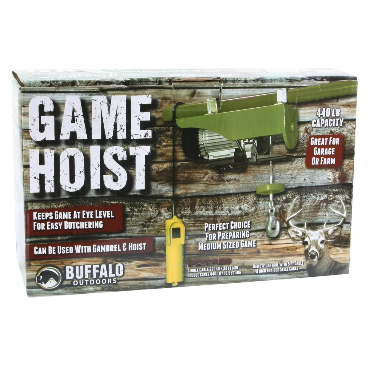 Buffalo Tools 440 lb Voltage-driven Hoist Metal EHOISTUL
