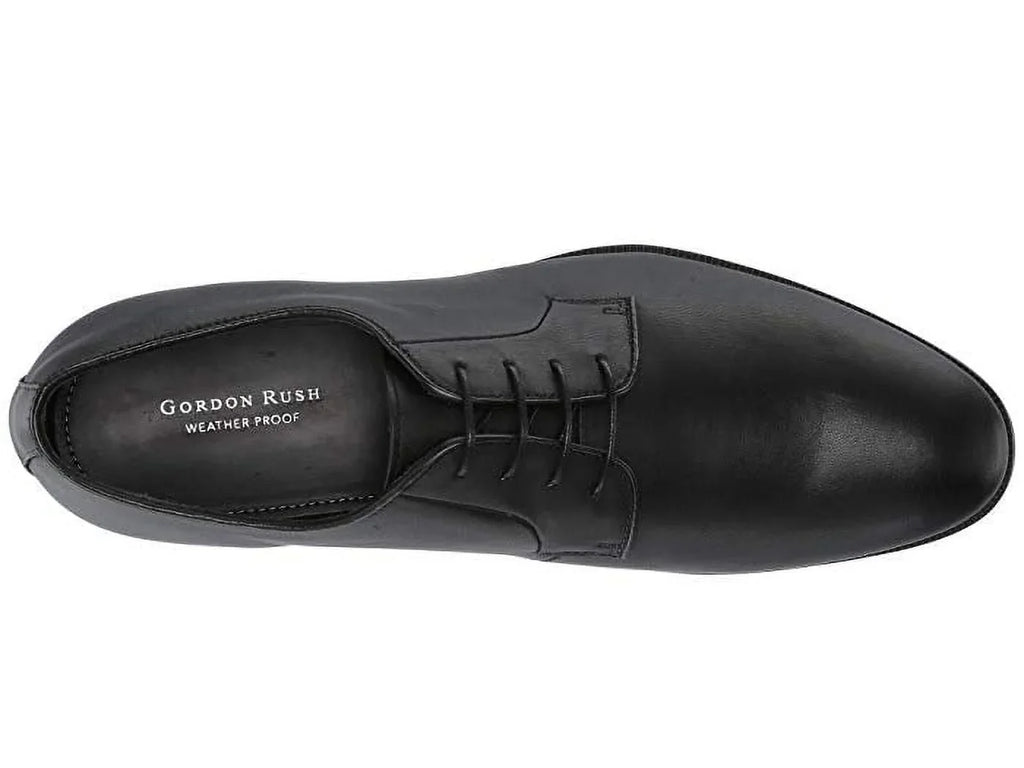 Gordon Rush BLACK Bailey Leather Plain-Toe Oxfords Shoes; US 10