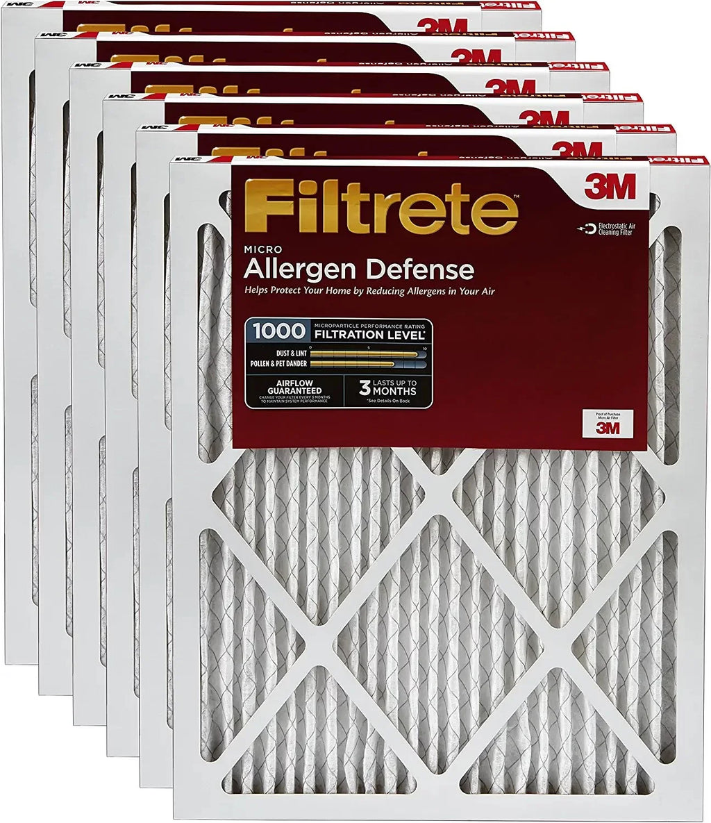Filtrete AD23-6PK-2E MPR 1000 14 x 24 x 1 Micro Allergen Defense HVAC Air Filter; Guaranteed Airflow up to 90 days; 6-Pack; 6 Count Pack of 1