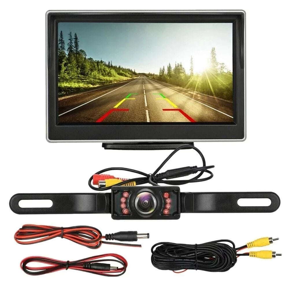 1 Piece Wireless Car Parking System Rear View HD Night Vision Backup Camera with 5" Monitor
