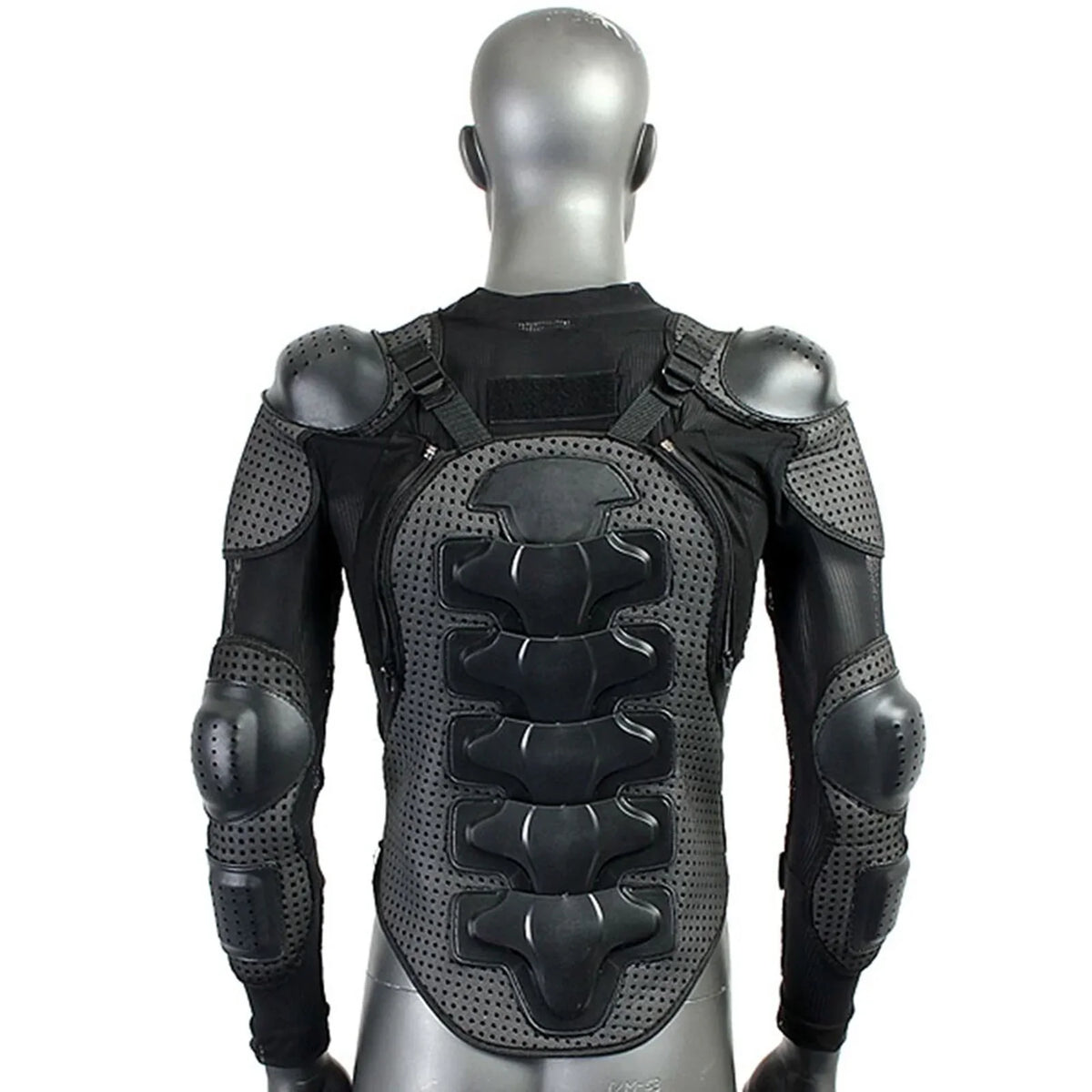 Comprehensive Motorcycle Riding Armor Jacket - Protects Spine; Shoulder; and Chest
