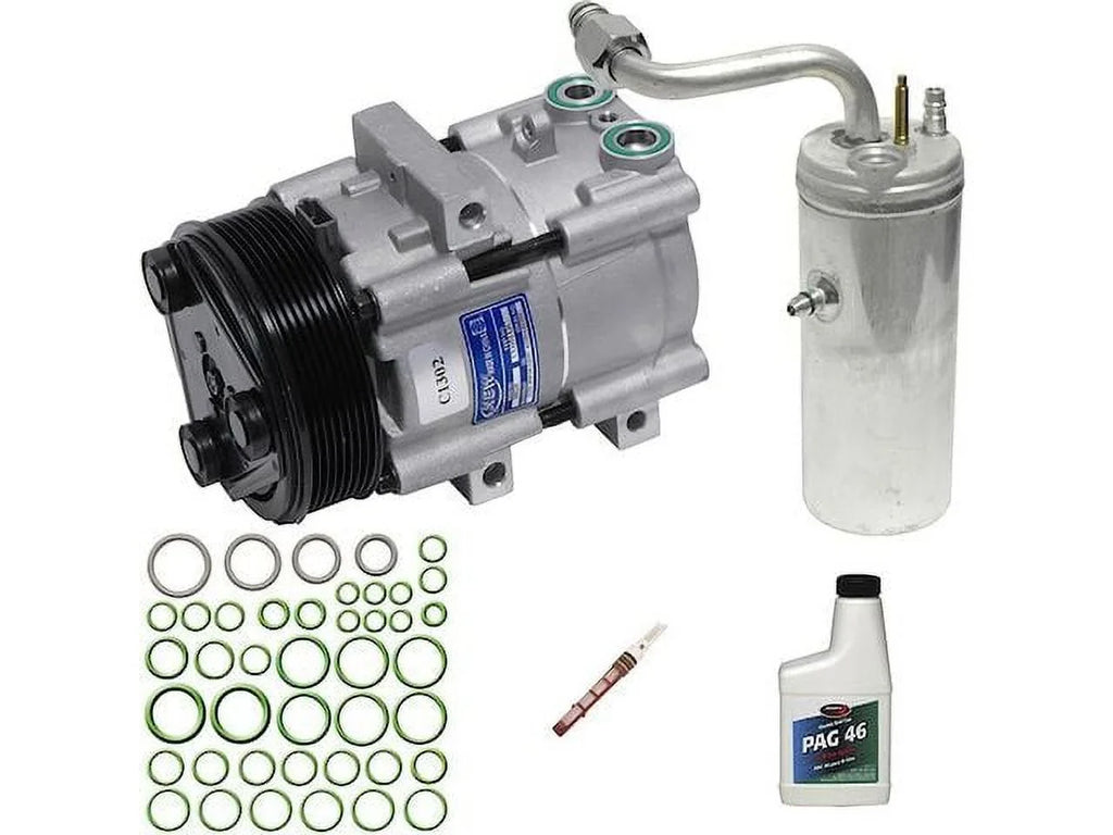 A/C Compressor Kit - Compatible with 1999 - 2001; 2003 - 2007 Ford F250 Super Duty 2000 2004 2005 2006
