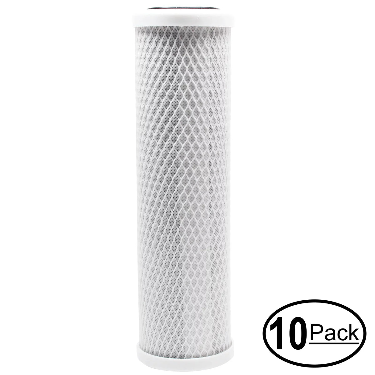 10-Pack Replacement for Marine Depot MD9111 Activated Carbon Block Filter - Universal 10 inch Filter for Marine Depot KleanLiquid Basic RO System - Denali Pure Brand