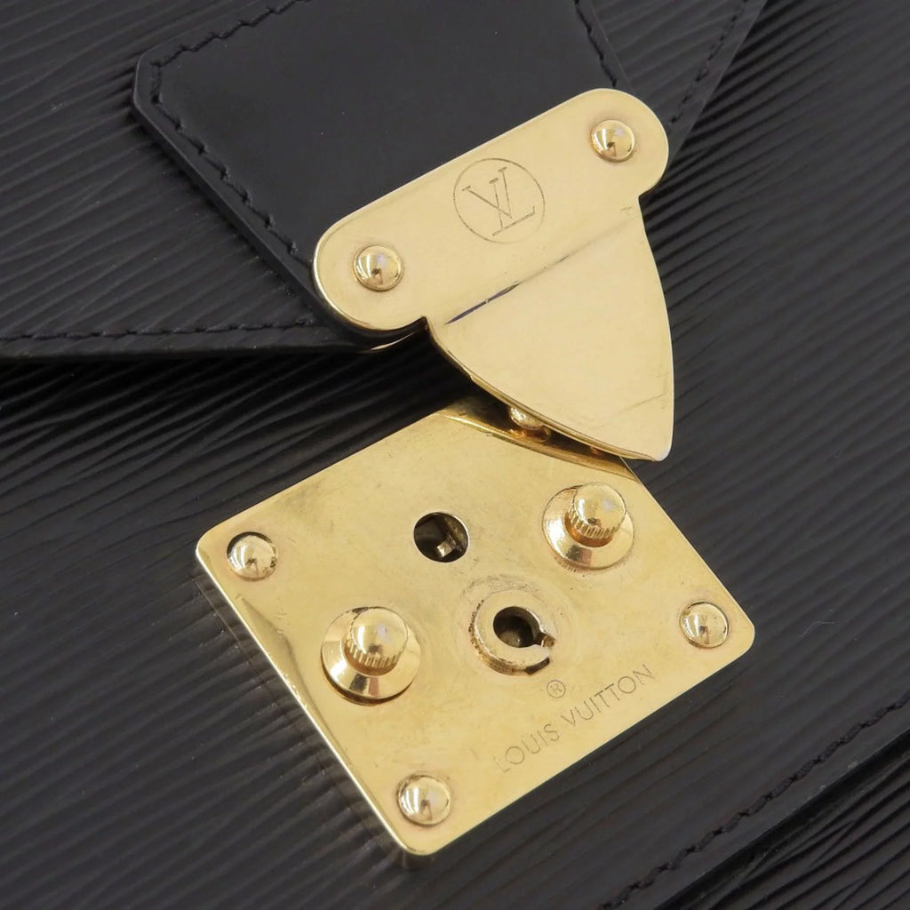 Authenticated Used Louis Vuitton LOUIS VUITTON Epi Monceau 2WAY Bag Noir M52122