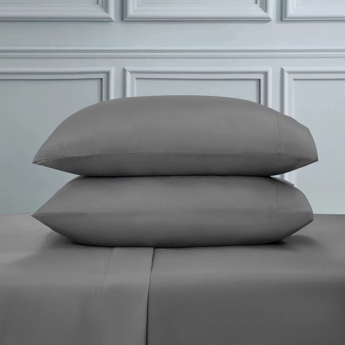 Sonoro Kate 1000 Thread Count 100% Egyptian Cotton Bed Sheet Set; Deep Pocket 4-Piece Cotton Sheet; Queen; Dark Gray