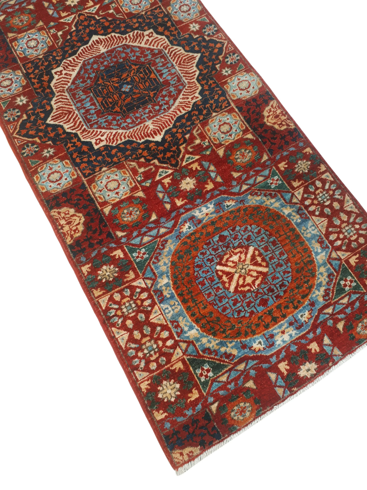 Aria Anny Red/Blue Runner; 2'9" x 12'0"