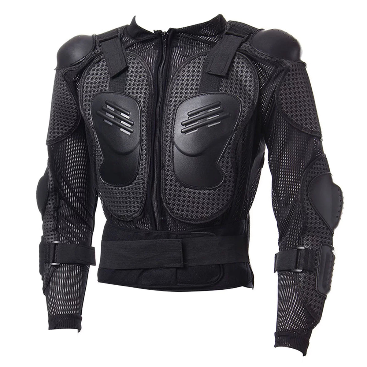 Comprehensive Motorcycle Riding Armor Jacket - Protects Spine; Shoulder; and Chest