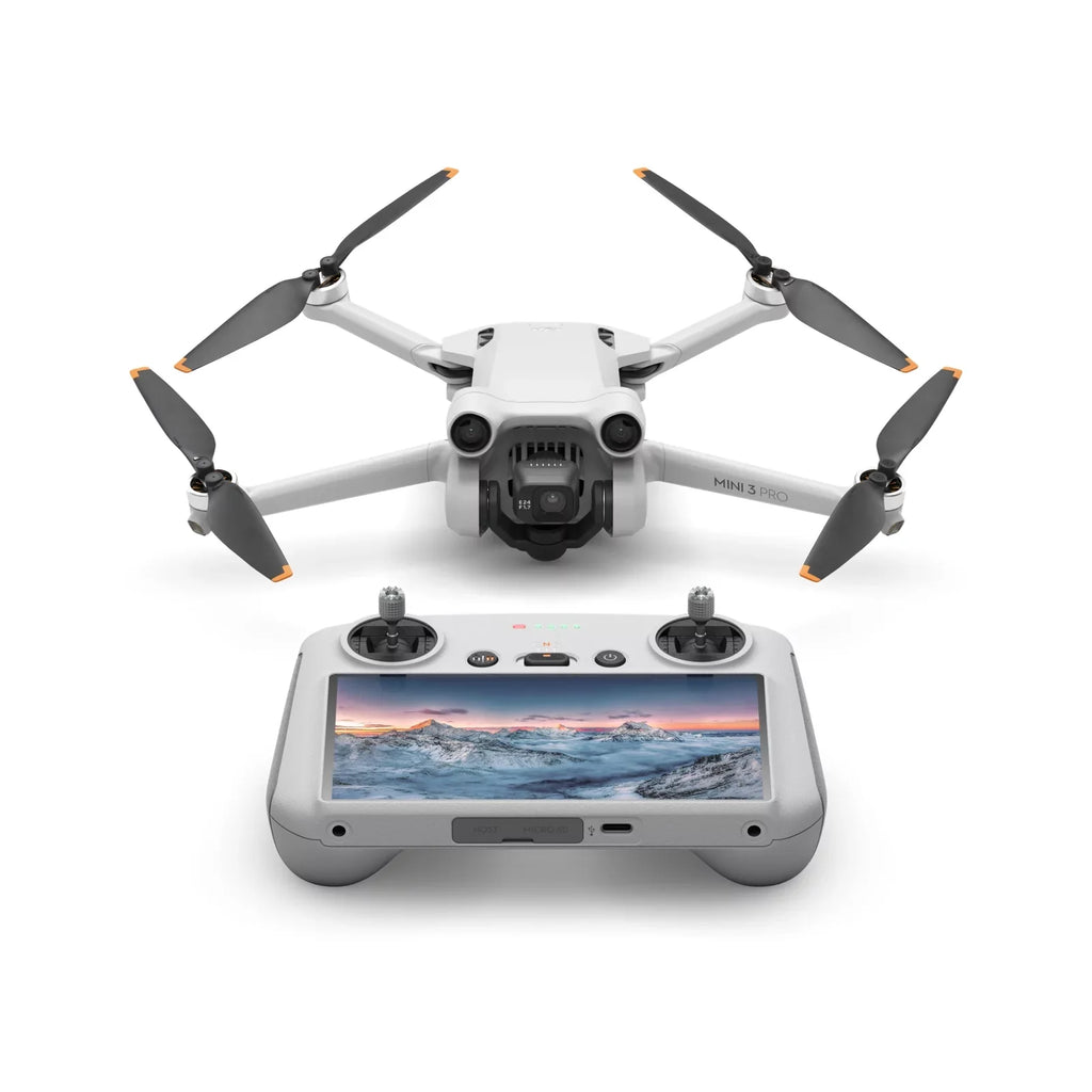 DJI Mini 3 Pro Camera Drone Quadcopter + RC Smart Controller (With Screen); 4K/60fps Video; 48MP Photo; 34min Flight Time; Tri-Directional Obstacle Sensing; Bundle w/ Deco Gear Backpack + Accessories