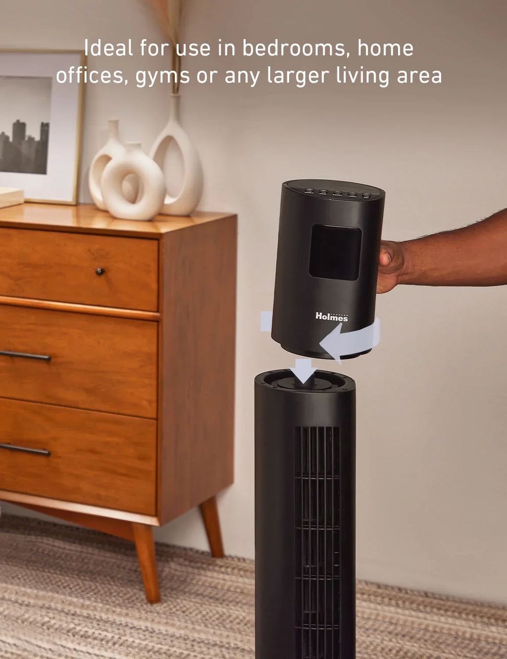 Holmes 45" Digital Stack ”n” Connect Tower Exhaust With Clearread Display