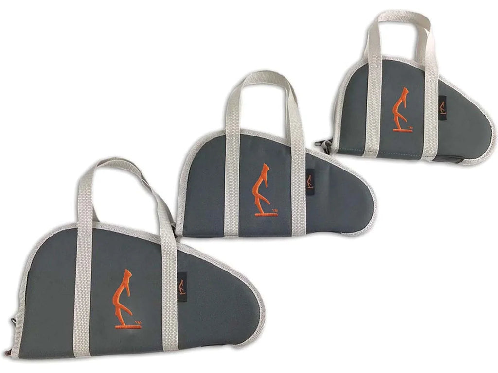 HALF RACK Wildcat Handgun Case; Dark Grey/Light Grey/Orange; Small