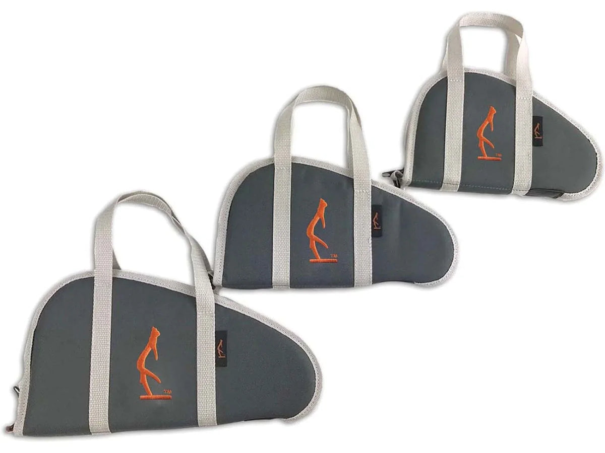 HALF RACK Wildcat Handgun Case; Dark Grey/Light Grey/Orange; Small