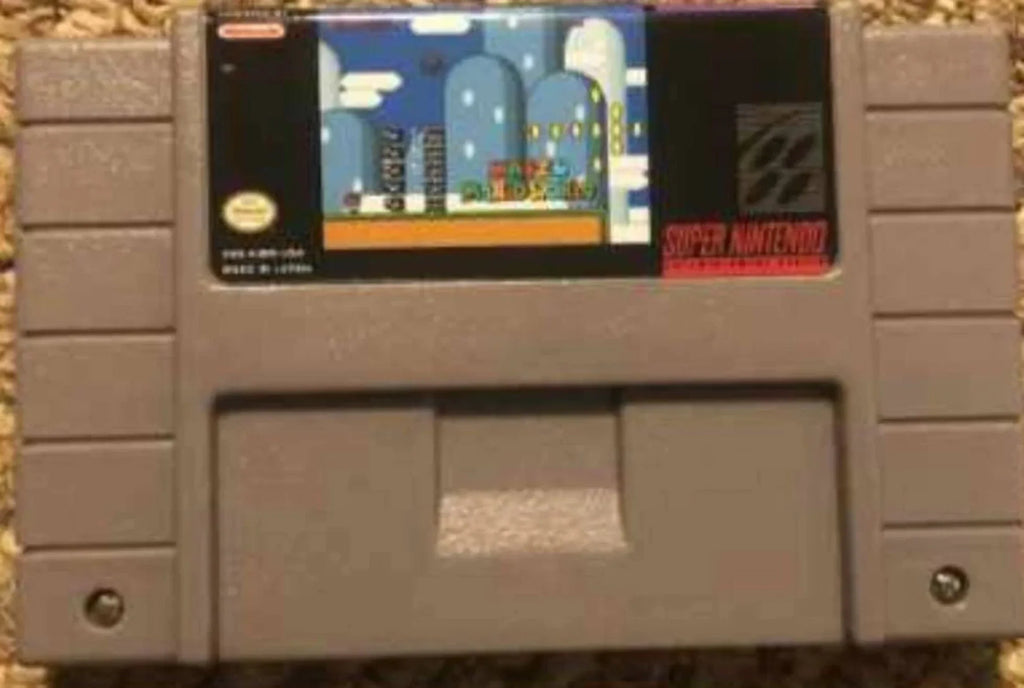 KAIZO Mario World 1 2 3 - SNES - Super Nintendo Ent. System NTSC/PAL Cartridge