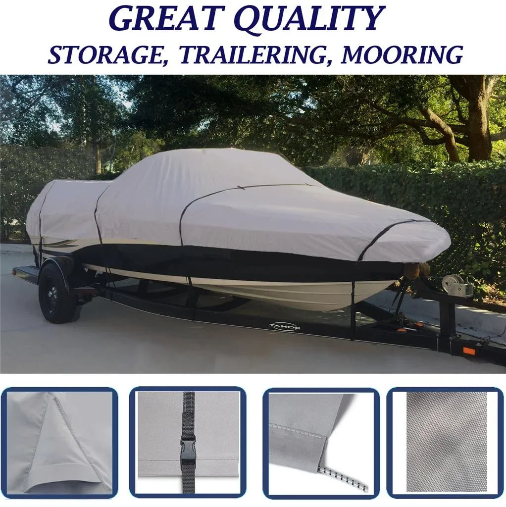 BOAT COVER Compatible for SYLVAN YUKON 15 1994 STORAGE; TRAVEL; LIFT