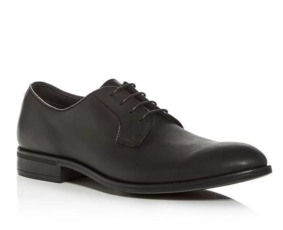 Gordon Rush BLACK Bailey Leather Plain-Toe Oxfords Shoes; US 10