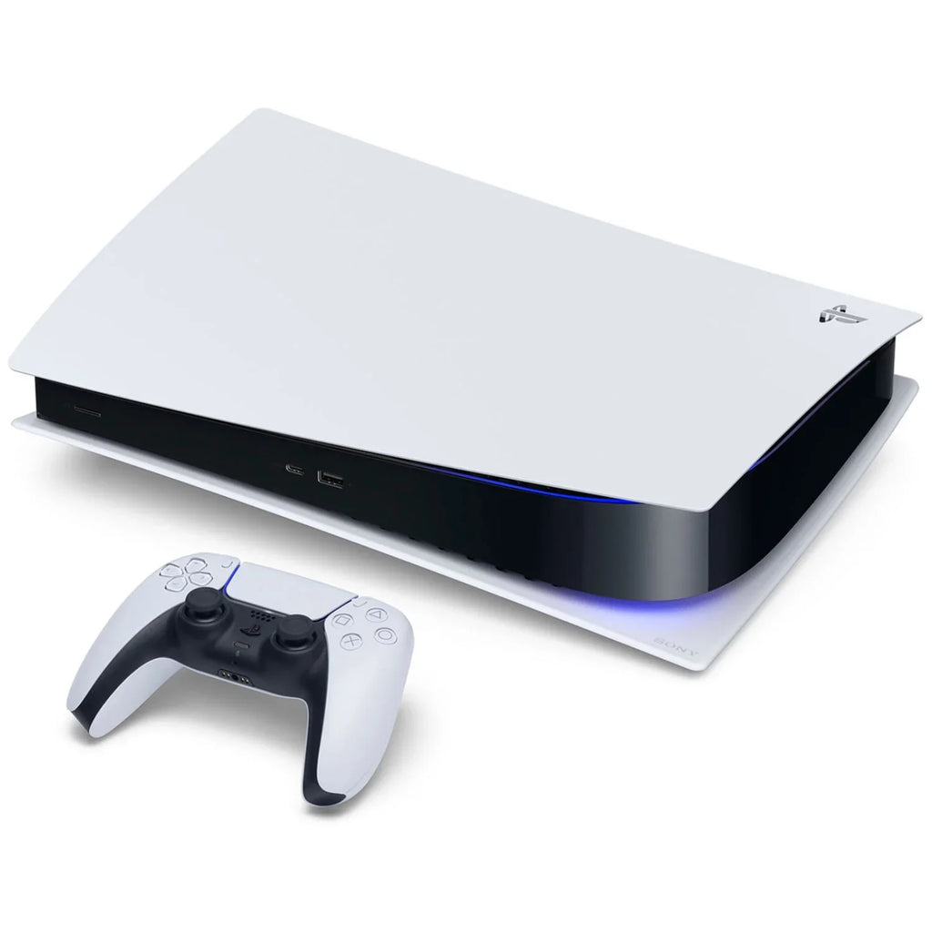 Sony Playstation 5 Disc Version Console with Extra Pink Controller and Black PULSE 3D Headset Bundle with Cleaning Cloth