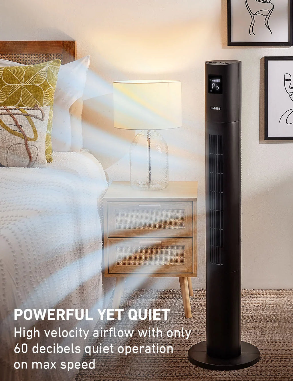 Holmes 45" Digital Stack ”n” Connect Tower Exhaust With Clearread Display