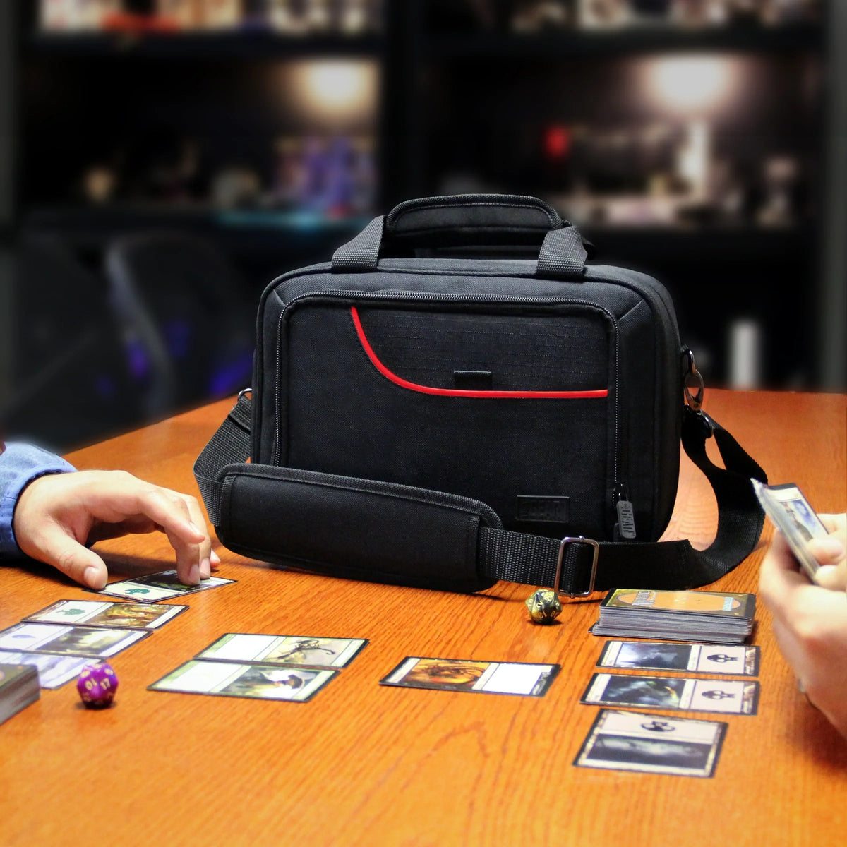 USA Gear Magic the Gathering MTG Deck Travel Bag - Card Protector Bag with Customizable Interior