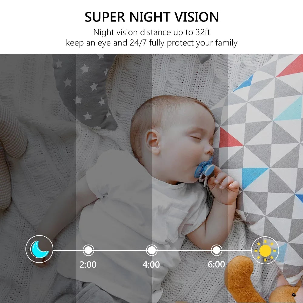 AKASO Security Camera WiFi IP Camera; 1080P FHD Smart Home Surveillance Camera; Baby/Pet Monitor Work with Alexa