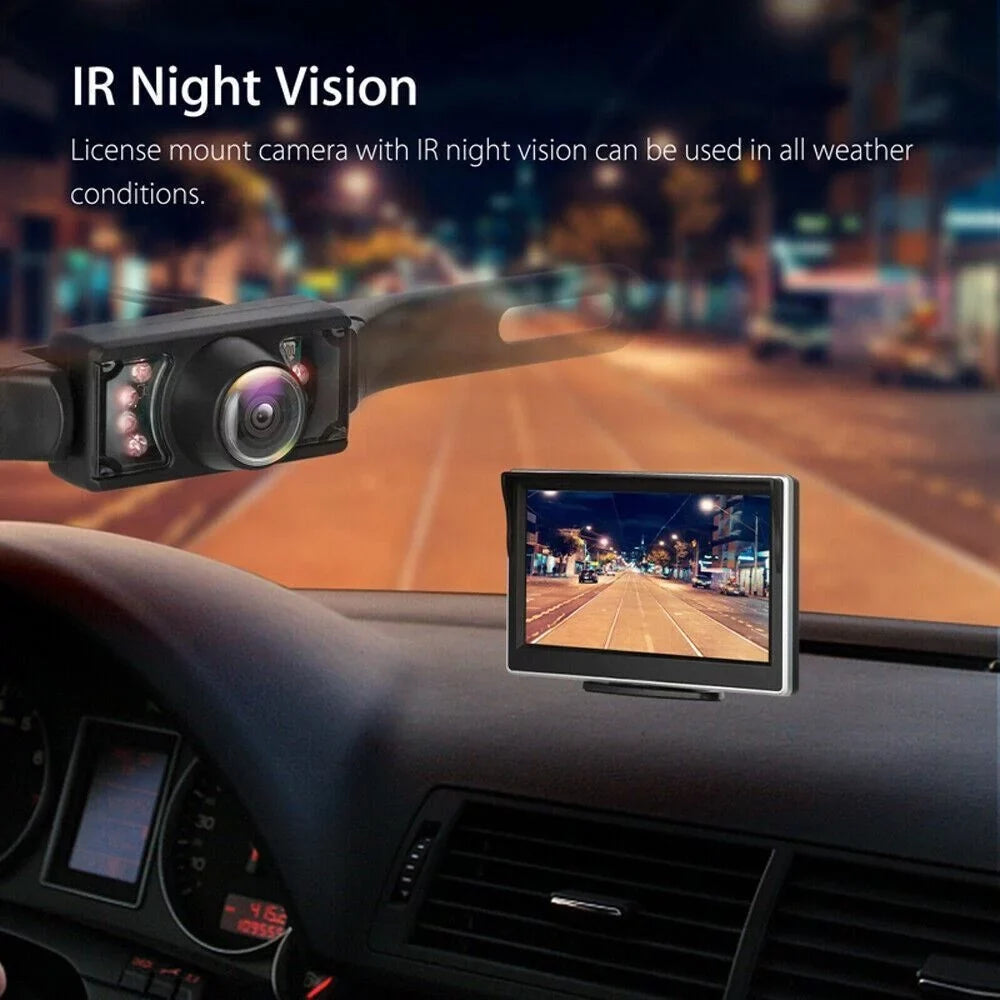 1 Piece Wireless Car Parking System Rear View HD Night Vision Backup Camera with 5" Monitor